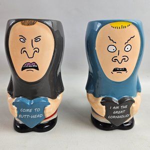 Beavis and Butthead 2024 Valentine's Day Mug Set NEW MTV Retro 90s